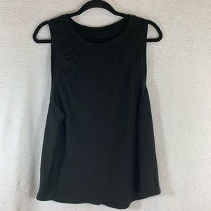 Athletic Work Sleeveless Black Cutout XL